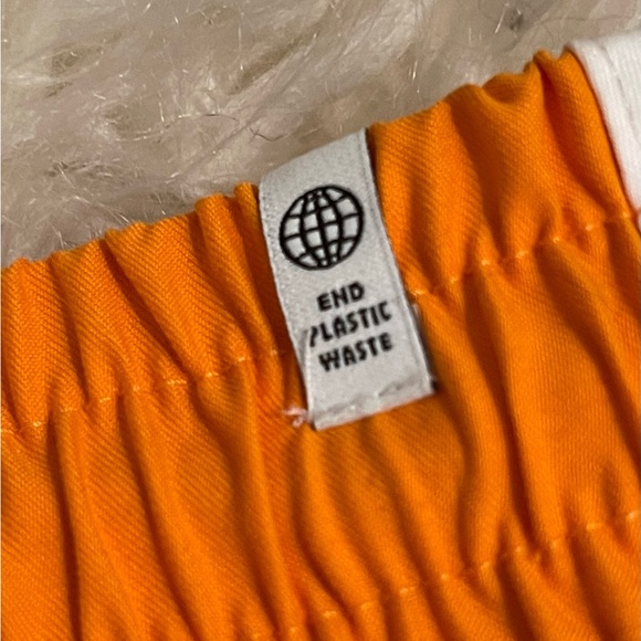 NWT Adidas Three Stripe Swim Trunks Shorts Orange Men Size S Trefoil Originals - Picture 12 of 14